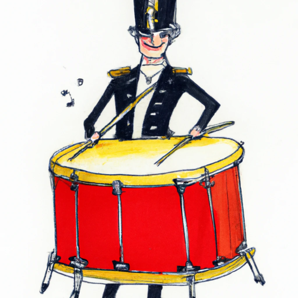 A person playing drums
